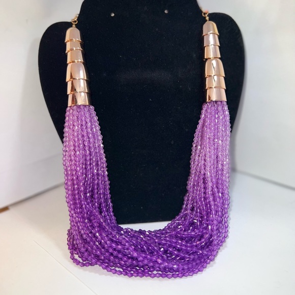 Purple statement necklace - Picture 1 of 1